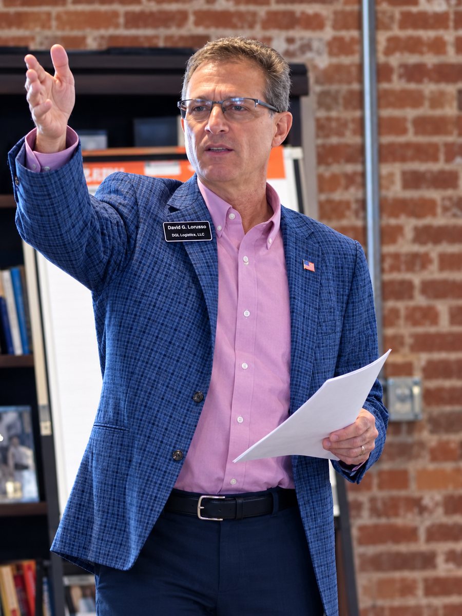 David Lorusso, CEO of DGL Logistics, answering Incoterms questions at Export Boot Camp