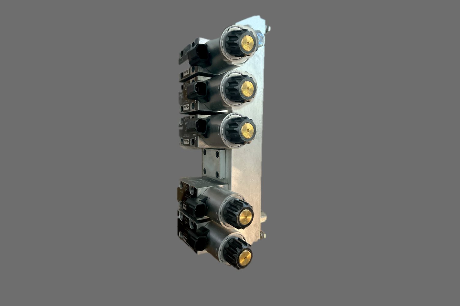 Industrial-grade solenoid valve bank sourced by DGL Logistics